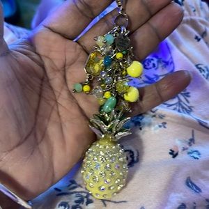 Pineapple Purse keychain charm